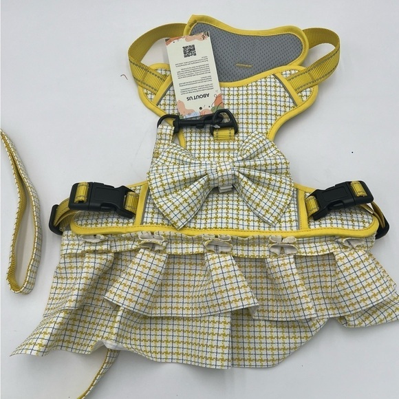 ASENKU Plaid Dog Dress Harness Leash Set - Large Dog - Picture 7 of 11